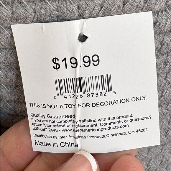 HD Designs 3‎ Pack Charming Gray Bunny Kids Storage Basket - Picture 4 of 5